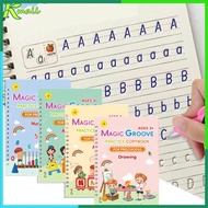 Magic Book Magic Practice Book 1 Set of 4 books + pen + refill Preschool Learning Practice Book/ Set