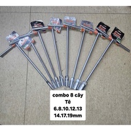 Combo Te Kapusi 5pcs, 6pcs, 7pcs, 8pcs 6-8-10-12-13-14-17-19mm, Cr-V steel, high durability, good be
