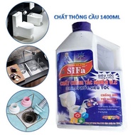 Super-speed toilet flushing agent 1400ml - multi-purpose toilet flushing solution