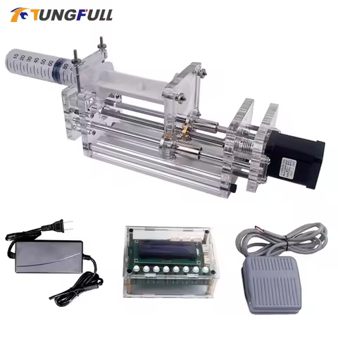 1-150ML Laboratory Micro Syringe Pump Mini Desktop Injection Pump Liquid Glue Dispenser Electric Inj