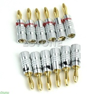 dusur Banana Plugs  Jack Connector 12pcs Gold Speaker Connector for Nakamichi