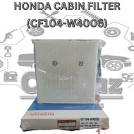 HONDA CABIN FILTER (CF104-W4006) HONDA BRV , HRV, JAZZ, T9A, TMO, CIVIC FC, T5A