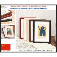 [Ready Stock]HIGH QUALITY ROUNDED WOODEN FRAME 75X50CM 70X50CM PUZZLE FRAME PHOTO FRAME