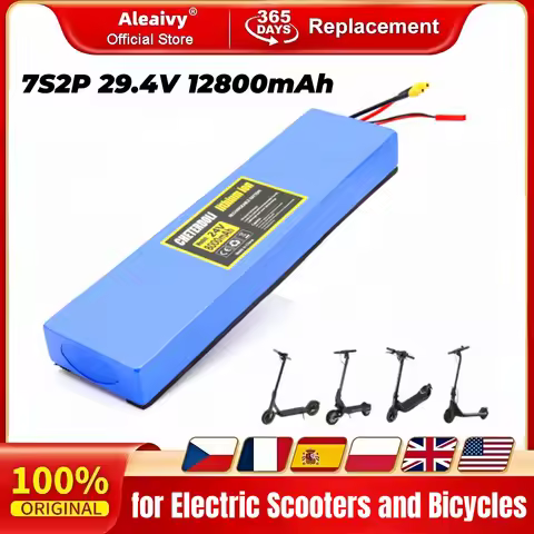 12800mAh 18650 7S2P 24V Li-ion Rechargeable Battery Pack 25.2V Suitable for Battery Replacement of 2