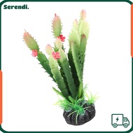 SERENDI Plastic Cactus Plant, Simulation Plastic Simulation Cactus Plant, Artificial Plants Aquatic 