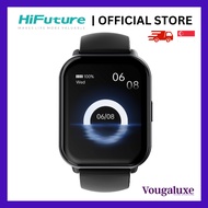 HiFuture Zone 2 Black Color Smart Watch 1.96-inch IPS Display Wireless Call Heart Rate Monitor 7Days