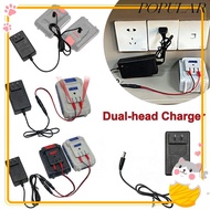 POPULAR Dual-head Charger, 18/21V/24V Lithium Overload Protection Lithium Battery Charger, Universal