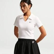 เสื้อโปโลผู้หญิง AS W NSW ESSNTL SS POLO CRP TOP ผ้าถัก คอโปโล แขนสั้น IO2730-100