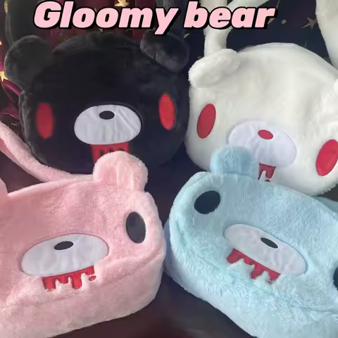 Gloomy Bear Anime Peripherals Plush Shoulder Bag Kawaii Large-Capacity Satchel Fashion Creative Girl