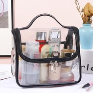 Waterproof Cosmetic Bag Large PVC Transparent Travel Zipper Transparent Toiletries Storage Bag Handbag Makeup Bag Toiletry Kits