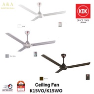 【A&amp;A】KDK K15VO Regulator Ceiling Fan 60" White