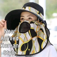Ladies sun shading protection/Topi kerja perempuan/Topi kebun tutup muka(ready stock)