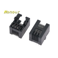 [Honour-t] 10PCS RJ11 Telephone Soet Curved Pin 95001 4P4C 6P6C 6P4C Female Ja Pcb Connector Telepho