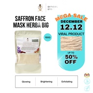 K&K 100GRAMS THERAPEUTIC KERALA BRIGHTENING HERBAL POWDER BIG PACK MANDIAN HERBA SAFFRON & ROSE 100%