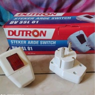 Steker Arde Switch Dutron / Steker Arde Plus Saklar Dutron