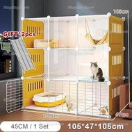 1 Set Kandang Kucing Alumunium Second Pagar Kucing Pembatas Kandang Hewan - Seruni mart1