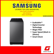 SAMSUNG Laundry Top Load Washer Ecobubble™ (9KG) WA90CG4545BDFQ