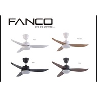 FANCO B-STAR DC Motor Ceiling Fan with 3 Tone LED Light