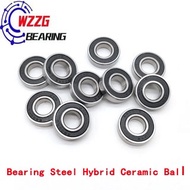 WZZG 1PCS  6902-2RS   Bearing Steel Hybrid Ceramic Ball Bearing 15*28*7mm Bicycle Rolling Bearing