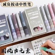 Reduce Burden Press Gel Pen Element st Nib Student Brush Question Pen Quick-Drying Color Stationery 