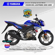 STRIPING VARIASI MOTOR | DECAL YAMAHA VIXION NVL LIGHTNING 2012-2014 LIVERY PERTAMINA MANDALIKA SAG