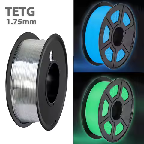 250gx2 3D Printer Filament Transparent Night Glow Blue PETG green 1.75mm 3D Printing Materials Consu