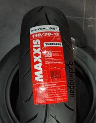 (READY STOCK) Maxxis Victra 110 / 70 - 13 Tubeless FREE PENTIL ban luar motor NMAX Depan