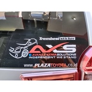 Axs car Cutting sticker, avanza xenia solution community car sticker