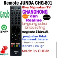 REMOT REMOTE TV LED JUNDA 801 COCOK DI CHANGHONG REALME SMART TV ANDROIT