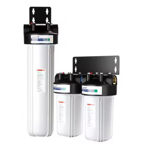 Whole House Water Filtration System 1" Inlet/Outlet Water Purifier for Well &City Water Filters 96.9