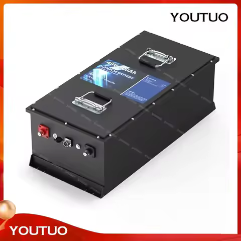 Bluetooth BMS LiFePO4 Battery 24V 36V 48V 72V 72Ah 100Ah 200Ah 300Ah Lithium Ion Battery Pack with L