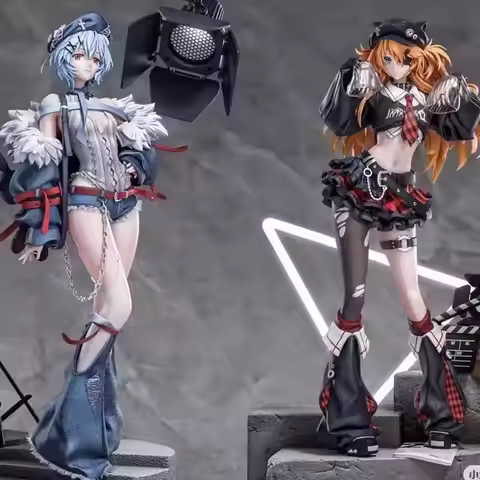 33cm 12.9 inch Anime Ayanami Rei Asuka Action Figures Pvc Statue Desktop Ornamen Collection Statue M