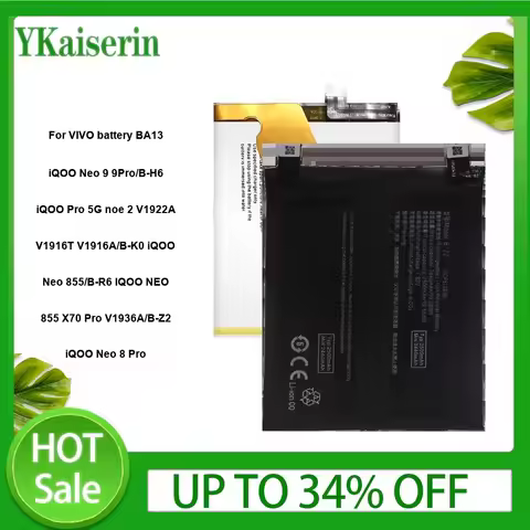 BA13/B-H6/B-K0/B-R6/B-Z2 Battery For VIVO Iqoo Neo 8 9 X70 Pro 8Pro 9Pro 855 V1936A Phone Batteries 