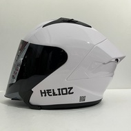 BXP Helioz Glossy White Helmet - SNI Helmet Adult Helmet