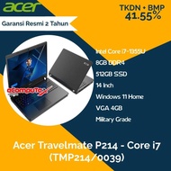 Laptop Acer Travelmate P214 Core-i7 (TMP214/0039) - i7 8GB 512GB -TKDN