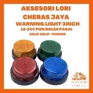 AKSESORI LORI CHERAS JAYA LAMPU BEACON KECIL LAMPU BEACON LED 12V 24V WARNING LIGHT LED MERAH KUNING