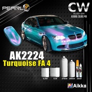 2K Paint 【 AIKKA AK2224 Turquoise FA 4 】Pearl Series Automotive Car Motor Paint Aerosol Spray Cat Ke