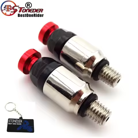 STONEDER M5 x 0.8 Front Fork Red Air Bleeder Valves For CR 80 85 125 250 500 CRF 150R 250R 450R 450X