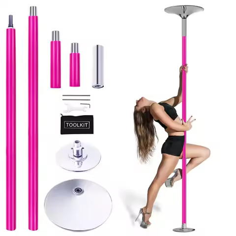 Portable 45mm Removable Stripper Pole Bar Home Spin Dance Training Pole Fitness Dancing Sport Exerci
