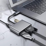 USB C HUB USB C sang HDMI Bộ chuyển đổi VGA Loại C HUB Với 4K HDMI 1080P VGA USB 3.0 cổng sạc PD USB