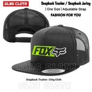 Topi Fox Race Racing Snapback Jaring - Topi Fox Racing MS