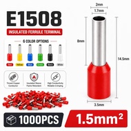 1000PCS Insulated Wire Ferrules Bootlace Cord End Terminals Crimp Electrical Cable Connector E0508 E