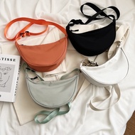 Nylon Messenger Bag Female Dumpling Bag Lightweight Small Shoulder Bag Underarm Bag Shoulder Canvas 