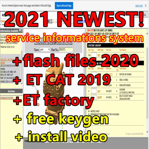 Newest 2021.1 CAT SIS Caterpillar For Red Caterpillar CAT SIS Service Information System EPC Repair 