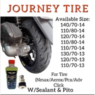 JOURNEY TIRE / Tubeless Size 13 & 14 w/tire Sealant & Pito
