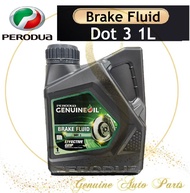 (100% original) Perodua Brake Fluid Dot 3 1L Perodua New Packing Perodua Dot 3 Perodua Minyak Brake
