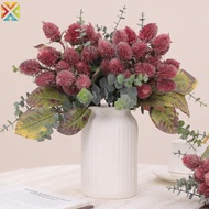 Artificial Banksia Flower Bundle 30cm Fake Eucalyptus Berry Bouquet For Vase Home Wedding Table Deco