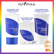 ISNTREE Hyaluronic Acid Watery Sun Gel 50ml | Airy Sun Stick 22g | Natural Sun Cream 50ml