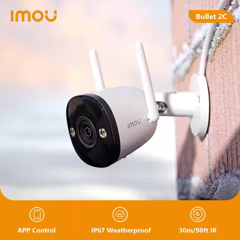 IMOU Wifi Outdoor Camera Bullet 2C 2MP Surveillance IP Camera Automatic Tracking Weatherproof AI Hum