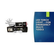 3W LED TORCH LIGHT + COB EMERGENCY MULTI TOOL